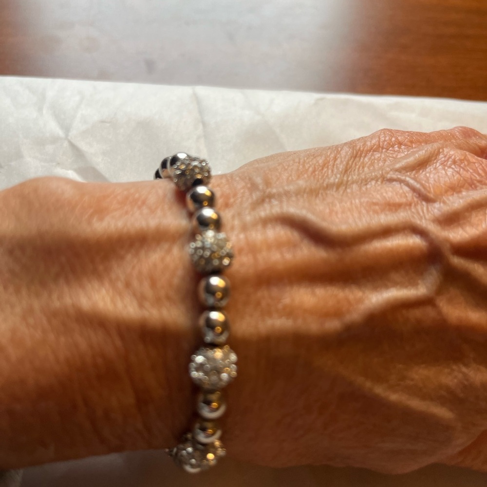 MICHAEL Michael Kors Silver Beaded Bracelet